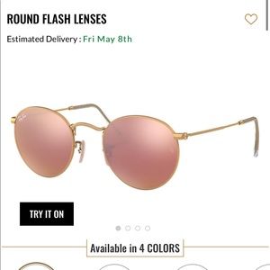 Round ray ban sunglasses 50mm